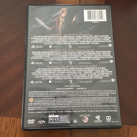 The Hobbit motion picture trilogy DVD set - Picture 2 of 5